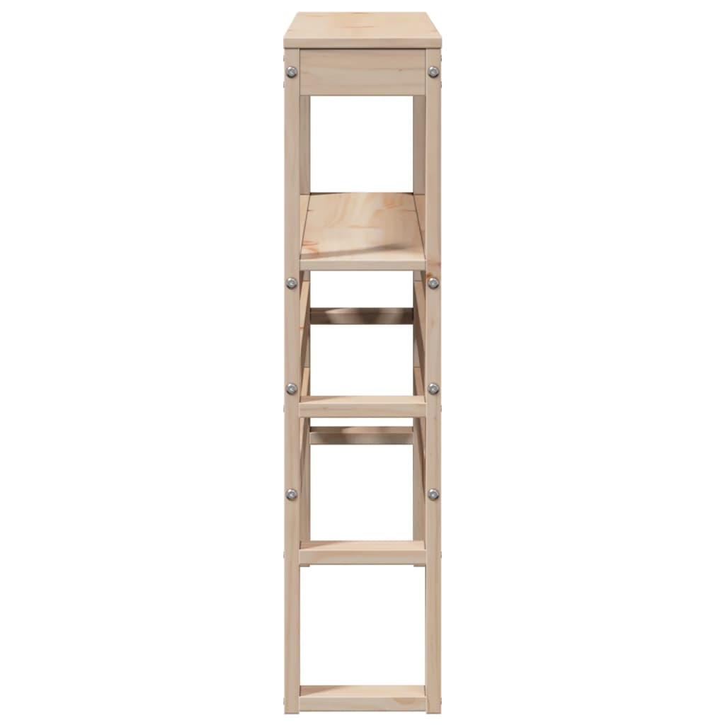 Headboard with Shelves 100 cm Solid Wood Pine